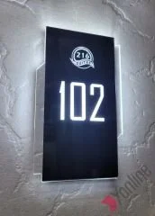 Diamond Linear Serisi Işıklı Otel Kapı Numarası