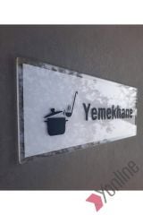 Crystal Serisi Yemekhane Kapı İsimliği
